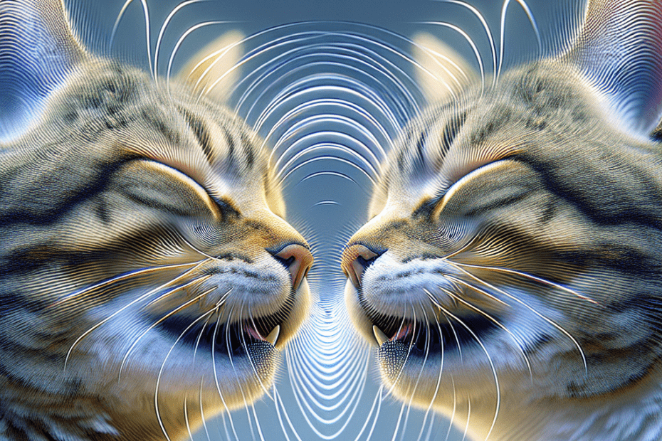 Dvije macke koje istovremeno predu sinkronizirano vibriranje kao oblik komunikacijefile